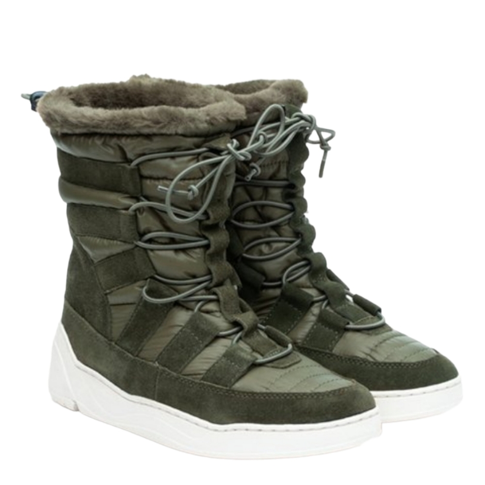J Slides Sneaker Boots Suede Faux Fur